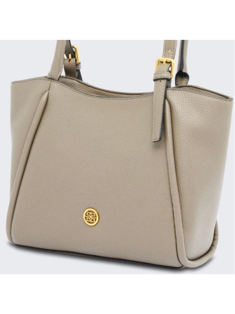 Bolvaint Gray Leather Tote Shoulder Bag - Picture 8 of 16